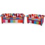Conjunto de sofás Chesterfield 2 piezas tela by , Sofas - Ref: Foro24-278215, Price: 844,06 €, Discount: %