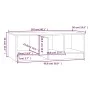 Couchtisch aus Sperrholz in Weiß und Eiche, 102 x 50 x 36 cm von vidaXL, Couchtisch - Ref: Foro24-811354, Preis: 72,43 €, Rab...
