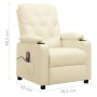 Sillón de masaje de cuero sintético crema | Foro24.es | Tu tienda online para hogar, jardín y más Foro24.es