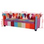 Sofá Chesterfield de 3 plazas tela by , Sofas - Ref: Foro24-243181, Price: 444,36 €, Discount: %