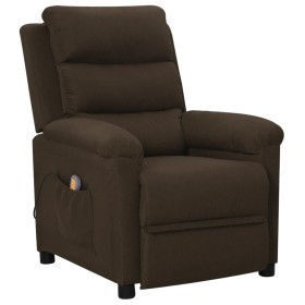 Sillón de masaje eléctrico tela marrón oscuro by , Electric massage chairs - Ref: Foro24-342356, Price: 202,92 €, Discount: %
