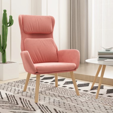 Sillón de relax de terciopelo rosa | Foro24.es | Tu tienda online para hogar, jardín y más Foro24.es