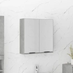 Bathroom cabinet with concrete grey mirror 64x20x67 cm by vidaXL, bathroom vanities - Ref: Foro24-811317, Price: 88,60 €, Dis...