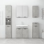 Armario de baño con espejo color gris hormigón 64x20x67 cm de vidaXL, Tocadores de baño - Ref: Foro24-811317, Precio: 93,84 €