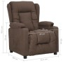 Sillón reclinable de tela gris taupe | Foro24.es | Tu tienda online para hogar, jardín y más Foro24.es