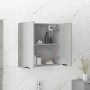 Armario de baño con espejo color gris hormigón 64x20x67 cm de vidaXL, Tocadores de baño - Ref: Foro24-811317, Precio: 93,84 €