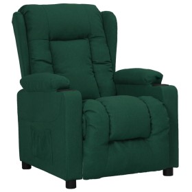 Sillón reclinable de tela verde oscuro de , Sillones - Ref: Foro24-339054, Precio: 203,20 €, Descuento: %