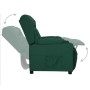 Sillón reclinable de tela verde oscuro by , Armchairs - Ref: Foro24-339054, Price: 203,20 €, Discount: %