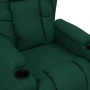 Sillón reclinable de tela verde oscuro by , Armchairs - Ref: Foro24-339054, Price: 203,20 €, Discount: %