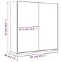 Armario de baño con espejo color gris hormigón 64x20x67 cm de vidaXL, Tocadores de baño - Ref: Foro24-811317, Precio: 88,60 €...