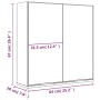 Armario de baño con espejo color gris hormigón 64x20x67 cm de vidaXL, Tocadores de baño - Ref: Foro24-811317, Precio: 93,84 €