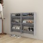 Zapateros de pared 2 uds contrachapada gris hormigón 60x18x90cm von , Schuhregale und Schuhorganisatoren - Ref: Foro24-806768...