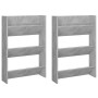 Zapateros de pared 2 uds contrachapada gris hormigón 60x18x90cm von , Schuhregale und Schuhorganisatoren - Ref: Foro24-806768...