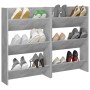 Zapateros de pared 2 uds contrachapada gris hormigón 60x18x90cm von , Schuhregale und Schuhorganisatoren - Ref: Foro24-806768...