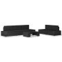 Juego de muebles de jardín 6 piezas ratán sintético negro by , Garden sets - Ref: Foro24-3054576, Price: 529,76 €, Discount: %