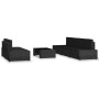 Juego de muebles de jardín 6 piezas ratán sintético negro by , Garden sets - Ref: Foro24-3054576, Price: 529,76 €, Discount: %
