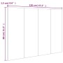 Bettkopfteil aus schwarzem Sperrholz, 120 x 1,5 x 80 cm von vidaXL, Kopf- und Fußteile - Ref: Foro24-811026, Preis: 44,55 €, ...