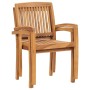 Sillas de jardín 2 uds con cojines madera maciza de teca beige by , Garden chairs - Ref: Foro24-3063255, Price: 247,59 €, Dis...
