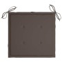 Sillas de jardín 2 uds cojines madera maciza de teca gris taupe by , Garden chairs - Ref: Foro24-3063260, Price: 252,76 €, Di...