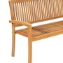Banco de jardín apilable y cojín madera maciza de teca 159 cm | Foro24.es | Tu tienda online para hogar, jardín y más Foro24.es