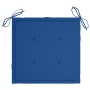 Sillas de jardín 2 uds madera de teca con cojines azul royal by , Garden chairs - Ref: Foro24-3063262, Price: 242,51 €, Disco...