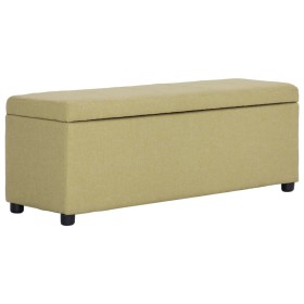Banco con espacio de almacenaje 116 cm poliéster verde by , Benches for halls and storage - Ref: Foro24-281322, Price: 171,80...