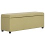 Banco con espacio de almacenaje 116 cm poliéster verde by , Benches for halls and storage - Ref: Foro24-281322, Price: 171,80...