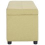 Banco con espacio de almacenaje 116 cm poliéster verde by , Benches for halls and storage - Ref: Foro24-281322, Price: 171,80...