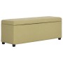 Banco con espacio de almacenaje 116 cm poliéster verde by , Benches for halls and storage - Ref: Foro24-281322, Price: 171,80...