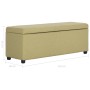 Banco con espacio de almacenaje 116 cm poliéster verde by , Benches for halls and storage - Ref: Foro24-281322, Price: 171,80...