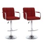 Taburetes de cocina 2 unidades cuero sintético color vino tinto von , Küchenhocker - Ref: Foro24-323629, Preis: 148,73 €, Rab...