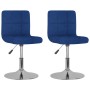Sillas de comedor giratorias 2 unidades tela azul | Foro24.es | Tu tienda online para hogar, jardín y más Foro24.es