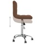 Silla de oficina giratoria de tela marrón von , Bürostühle - Ref: Foro24-334316, Preis: 83,15 €, Rabatt: %