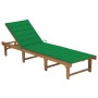Tumbona plegable con cojín madera maciza de acacia von , Liegen - Ref: Foro24-3064169, Preis: 213,43 €, Rabatt: %
