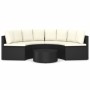 Set de sofás de jardín 5 piezas y cojines ratán sintético negro by , Garden sets - Ref: Foro24-3064908, Price: 430,11 €, Disc...
