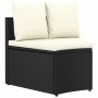 Set de sofás de jardín 5 piezas y cojines ratán sintético negro by , Garden sets - Ref: Foro24-3064908, Price: 430,11 €, Disc...