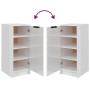 Schuhschrank aus Sperrholz weiß glänzend 30x35x70 cm von vidaXL, Schuhregale und Schuhorganisatoren - Ref: Foro24-811418, Pre...