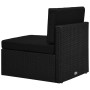 Set de muebles de jardín 7 pzas ratán sintético y cojines negro | Foro24.es | Tu tienda online para hogar, jardín y más Foro24.es