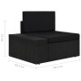 Set de muebles de jardín 5 pzas ratán sintético y cojines negro by , Garden sets - Ref: Foro24-3067142, Price: 522,09 €, Disc...