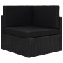Set de muebles de jardín 6 pzas ratán sintético y cojines negro by , Garden sets - Ref: Foro24-3067135, Price: 598,65 €, Disc...