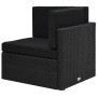 Set de muebles de jardín 6 pzas ratán sintético y cojines negro by , Garden sets - Ref: Foro24-3067135, Price: 598,65 €, Disc...