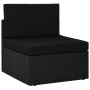 Set muebles de jardín 10 pzas ratán sintético y cojines negro by , Garden sets - Ref: Foro24-3067137, Price: 1,00 €, Discount: %