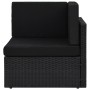 Set muebles de jardín 10 pzas ratán sintético y cojines negro by , Garden sets - Ref: Foro24-3067137, Price: 1,00 €, Discount: %