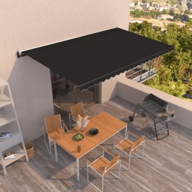Toldo retráctil automático gris antracita 500x350 cm by , Awnings - Ref: Foro24-3069229, Price: 585,54 €, Discount: %