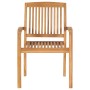 Juego de comedor para jardín 5 piezas madera maciza de teca | Foro24.es | Tu tienda online para hogar, jardín y más Foro24.es