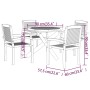 Juego de comedor para jardín 5 piezas madera maciza de teca | Foro24.es | Tu tienda online para hogar, jardín y más Foro24.es