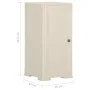 Kunststoffschrank mit Holzdekor Vanila Ice 40x43x85,5 cm von vidaXL, Schließfächer und Lagerschränke - Ref: Foro24-340607, Pr...