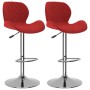 Taburetes de cocina 2 unidades terciopelo rojo tinto by , Kitchen stools - Ref: Foro24-334917, Price: 137,32 €, Discount: %