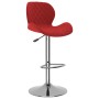 Taburetes de cocina 2 unidades terciopelo rojo tinto by , Kitchen stools - Ref: Foro24-334917, Price: 137,32 €, Discount: %