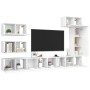 Set de muebles de salón TV 8 piezas madera de ingeniería blanco von , TV-Möbel - Ref: Foro24-3078716, Preis: 274,82 €, Rabatt: %